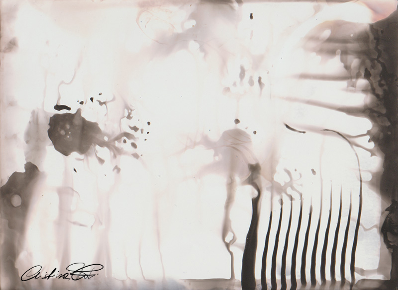 Composizione astratta n°15 - Fotografia cameraless by Fotopoiesi di Cristina Foti