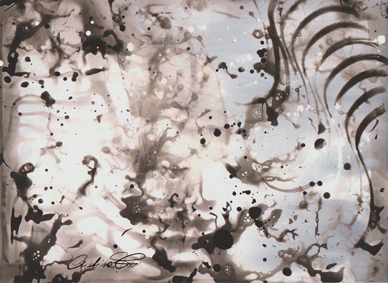 Composizione astratta n°8 - Fotografia cameraless by Fotopoiesi di Cristina Foti