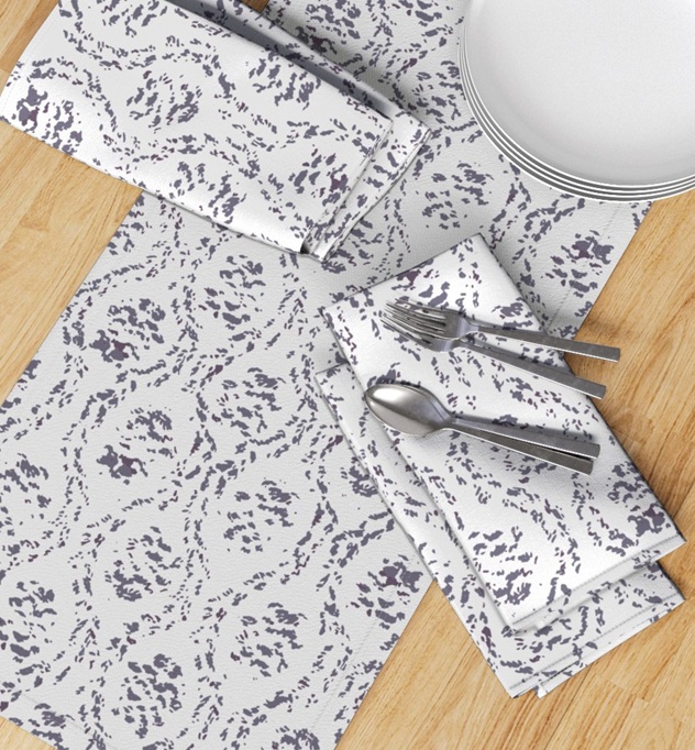 Napkins - Grandma's Knitting - bright - by Fotopoiesi su Spoonflower