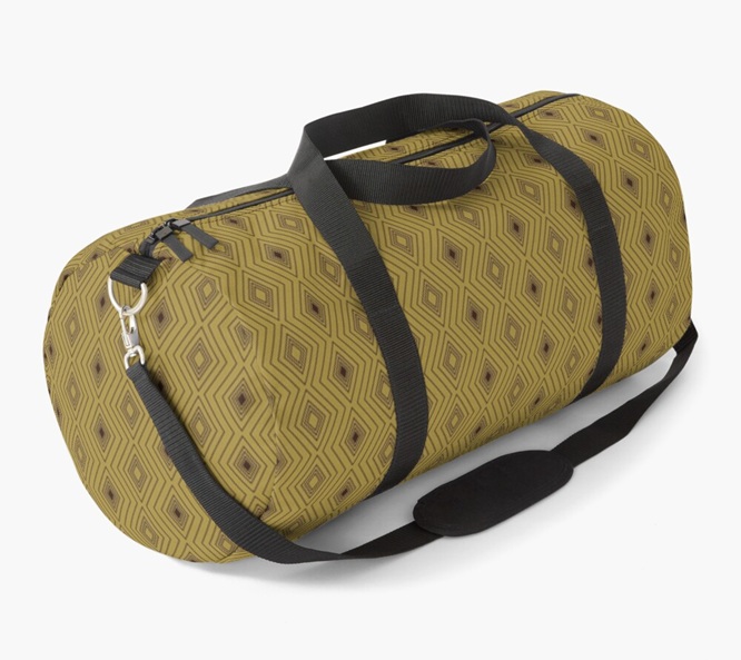 borsone da viaggio - Savanna Diamonds green - designed and sold by Fotopoiesi