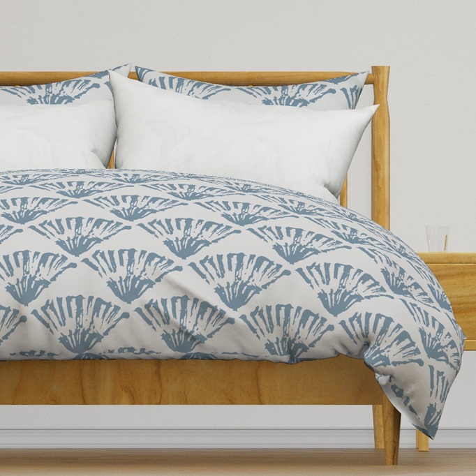 Copripiumone, letto matrimoniale - Fan Art Deco -by Fotopoiesi su Spoonflower