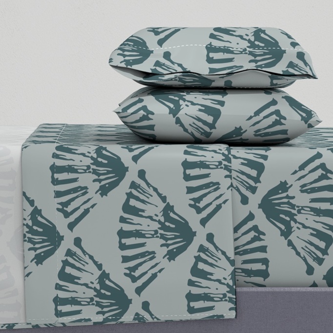 Parure lenzuola, letto matrimoniale - Fan Art Deco -by Fotopoiesi su Spoonflower