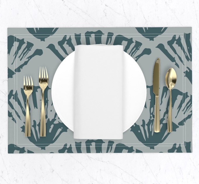 Tovaglietta - Fan Art Deco -by Fotopoiesi su Spoonflower